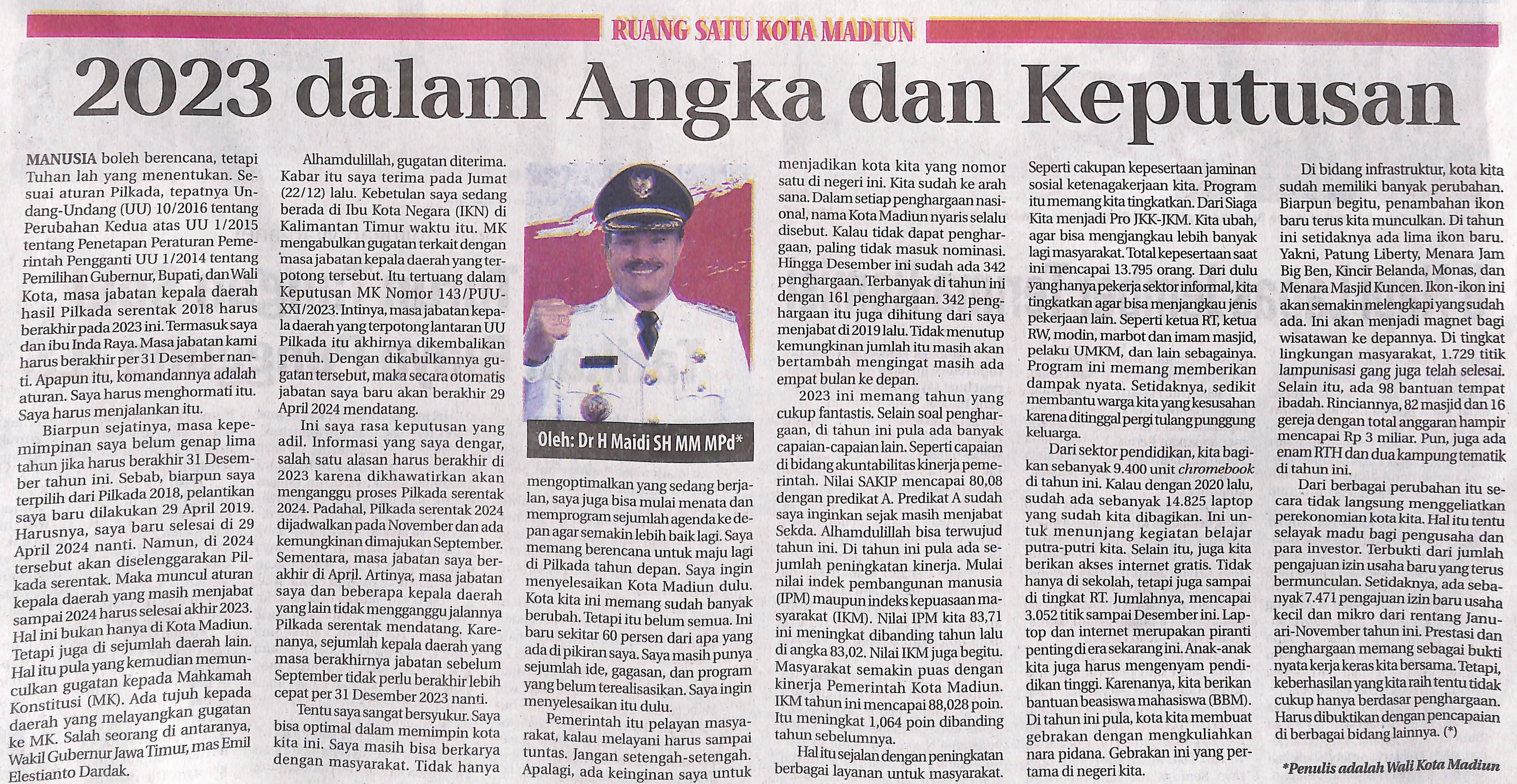 2023 dalam Angka dan Keputusan