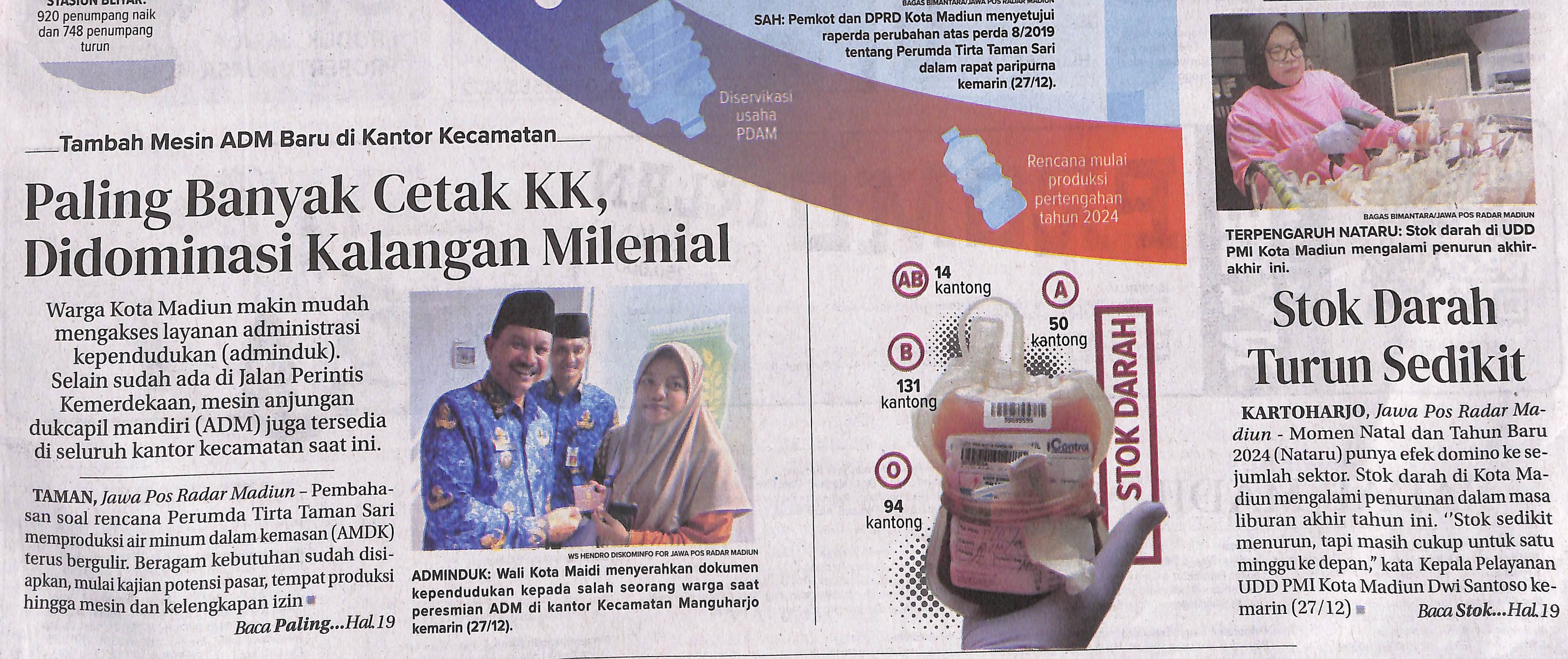 Stok Darah Turun Sedikit