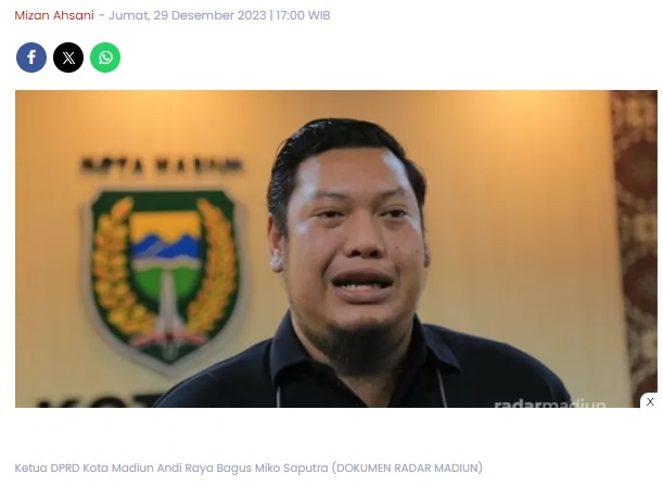 Target Program Legislasi DPRD Kota Madiun Meleset, Andi Raya Ungkap Penyebabnya