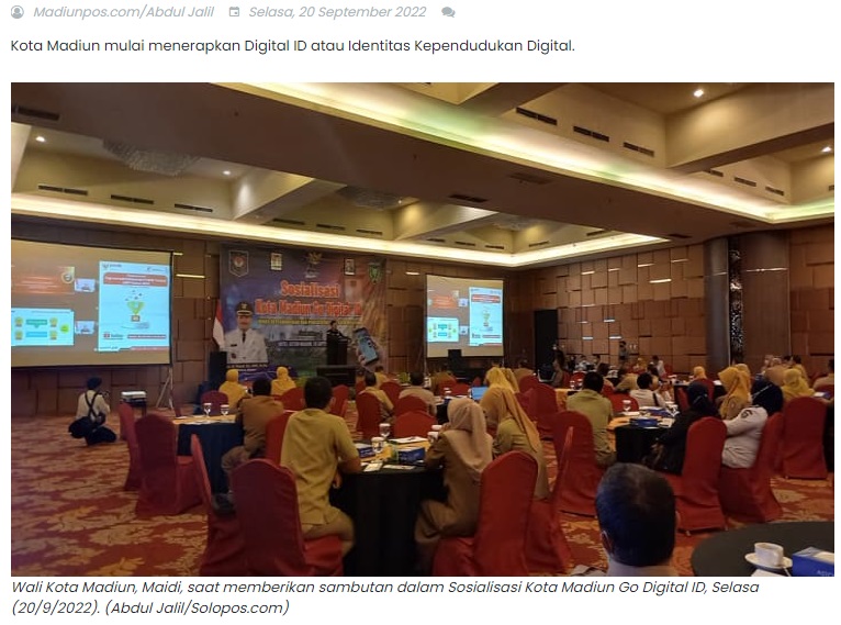 Kota Madiun secara Bertahap Mulai Terapkan Identitas Kependudukan Digital