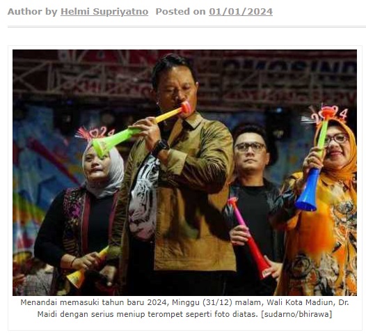Wali Kota Madiun: Kesuksesan Tahun Lalu Jadi Tolok Ukur Kesuksesan Tahun Ini
