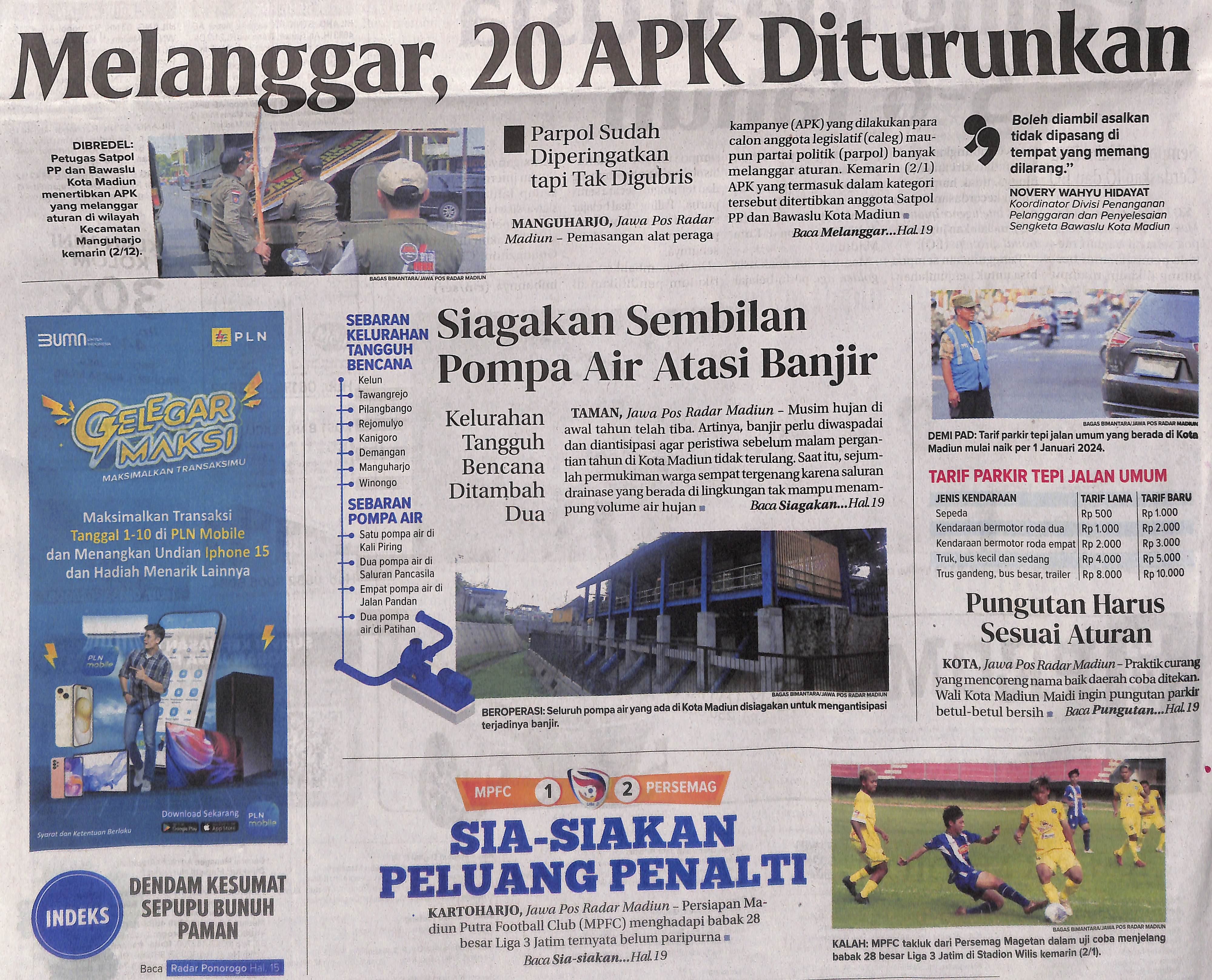 Melanggar, 20 APK Di turunkan. Parpol Sudah Diperingatkan tapi Tak Digubris