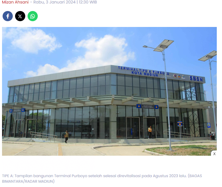 Megahnya Terminal Purboyo Kota Madiun: Berkonsep Mix Use, Diklaim Mampu Dukung Pertumbuhan Ekonomi