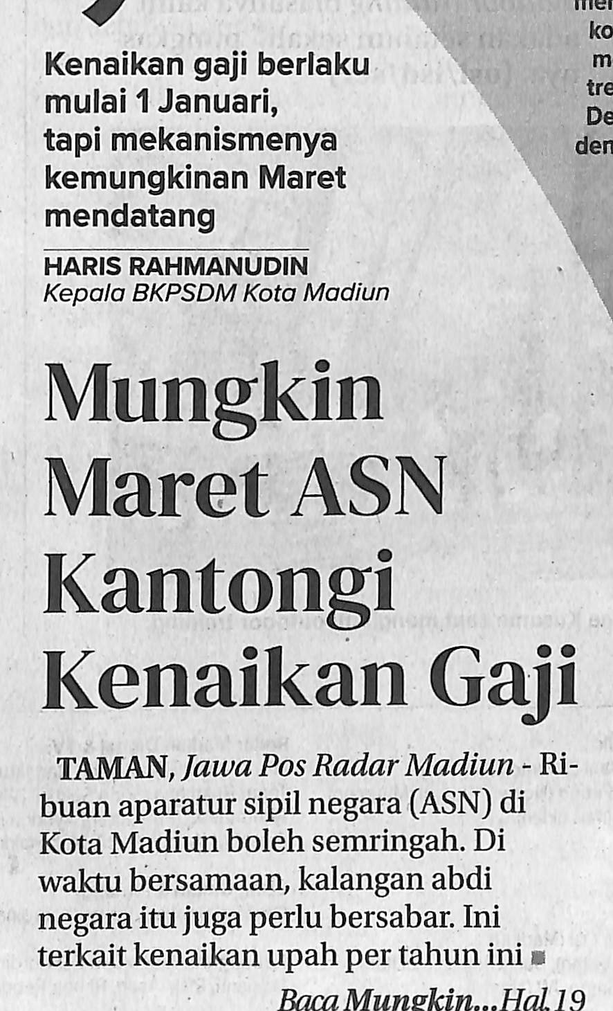Mungkin Maret ASN Kantongi Kenaikan Gaji