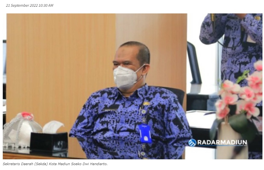 Kursi Kosong Segera Diisi, Sekda Kota Madiun Sebut Sudah Ada Kandidat JPTP