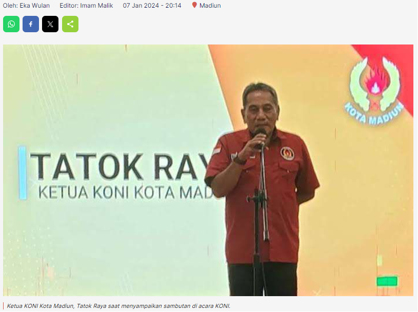 KONI Kota Madiun Bersiap Hadapi Porprov Jatim 2025