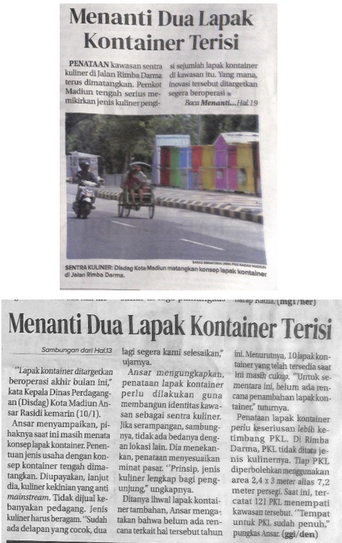 Menanti Dua Lapak Kontainer Terisi