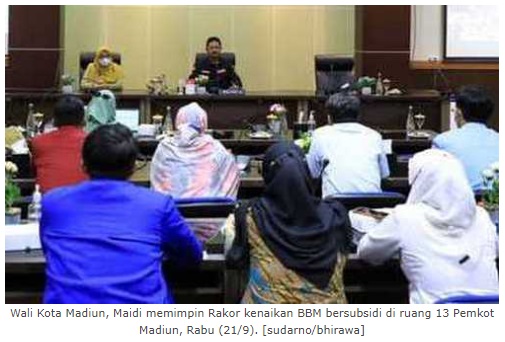 Rakor Kenaikan BBM Bersubsidi, Wali Kota Madiun Berupaya Tekan Inflasi