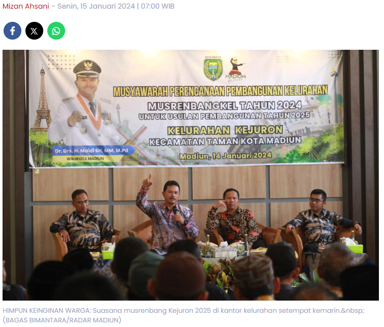 Joko Widodo Usul Penambahan Fasilitas di Makam Kejuron, Wali Kota Madiun Langsung Sanggupi