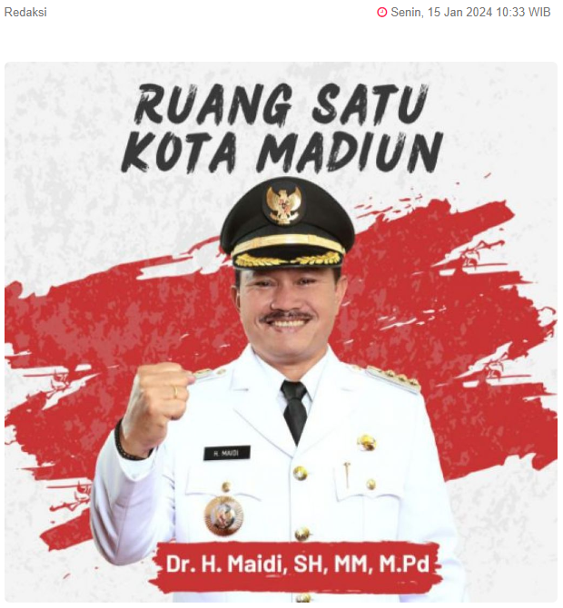 Ruang Satu Kota Madiun, Kota Kita di Mata Pusat