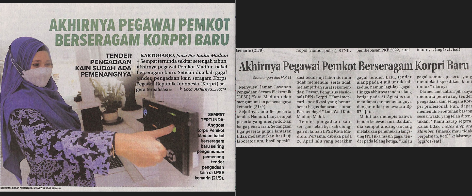 Akhirnya Pegawai Pemkot Berseragam Korpri Baru