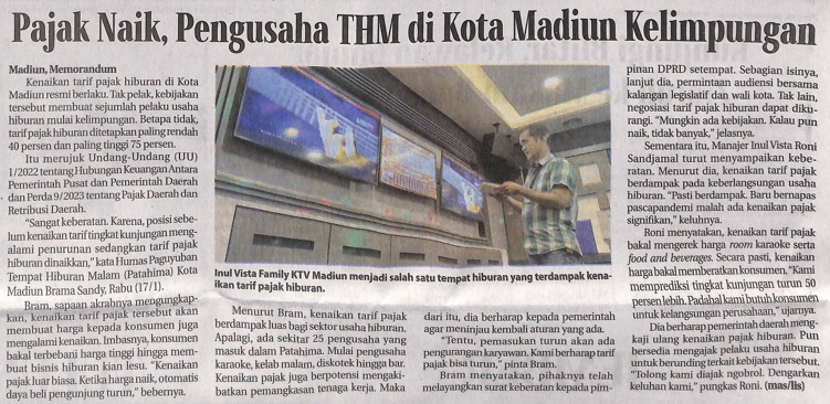 Pajak Naik, Pengusaha THM di Kota Madiun Kelimpungan
