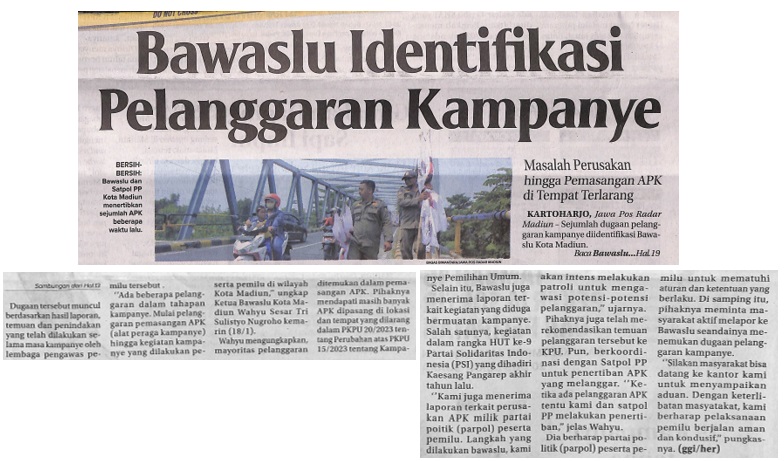 Bawaslu Identifikasi Pelanggaran Kampanye, Masalah Perusakan hingga Pemasangan APK di Tempat Terlarang