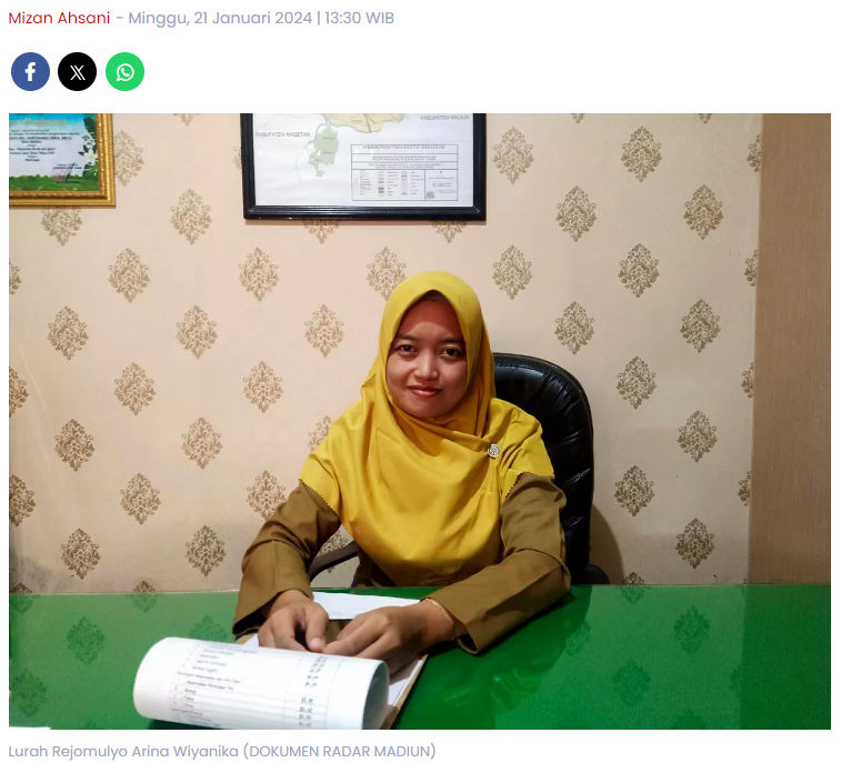 Lurah Rejomulyo Arina Wiyanika Beri Dukungan untuk Aktivitas Warga, Lingkungan Dipasangi 287 PJU