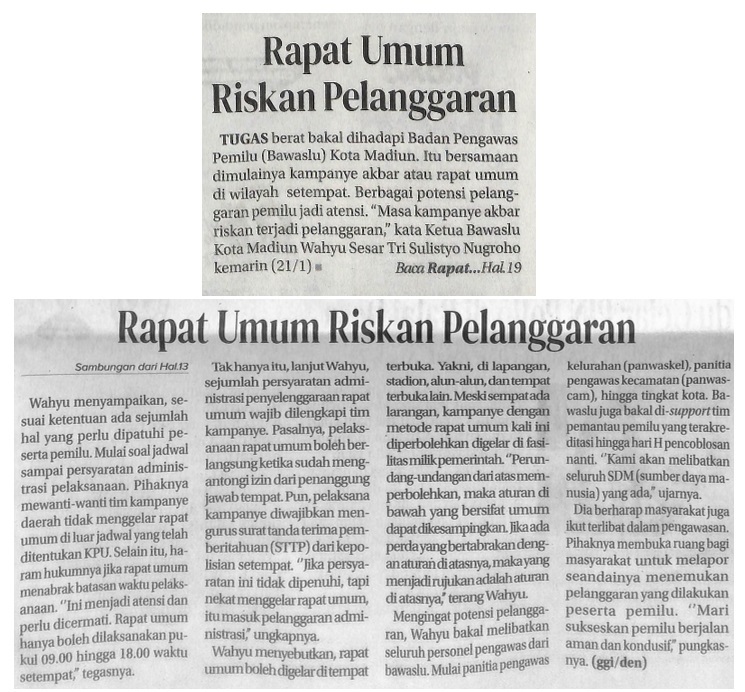 Rapat Umum Riskan Pelanggaran