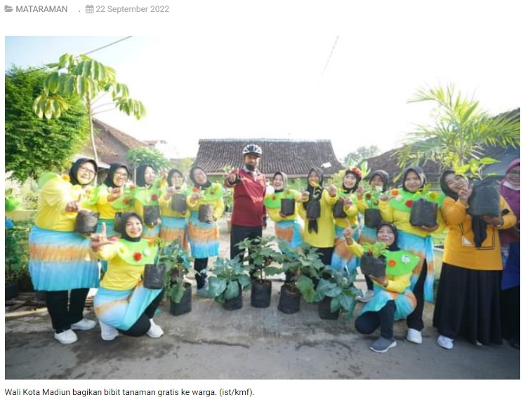 Tekan Inflasi, Wali Kota Madiun Ajak Masyarakat Tanami Lahan Produktif dengan Berbagai Tanaman