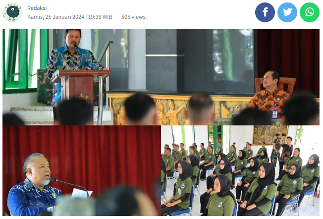 PDAM Kota Madiun Gelar Pembinaan Pegawai Bersama Batalion Para Raider 501/BJ