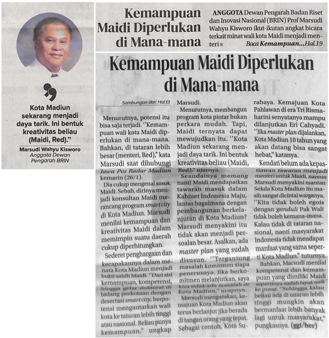 Kemampuan Maidi Diperlukan di Mana-mana