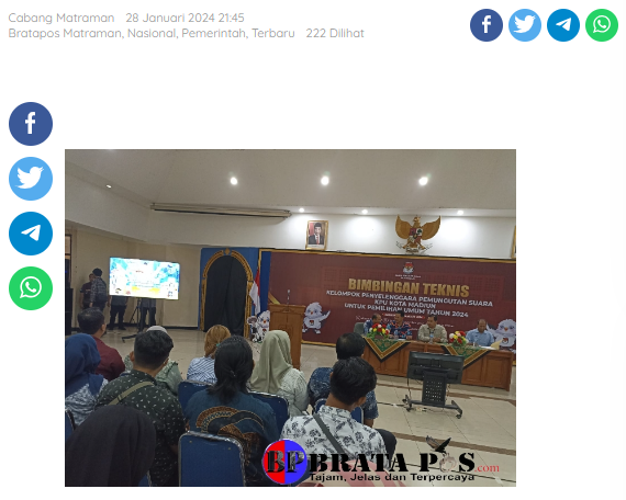 Bimtek KPPS Kota Madiun, Ketua KPU Ingatkan Profesionalisme