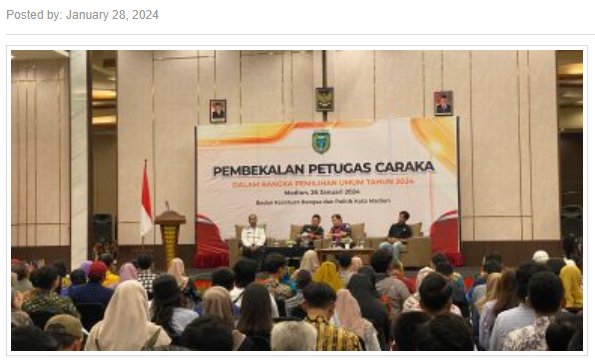 Pemkot Madiun Gelar Pembekalan Untuk Ratusan Petugas Caraka