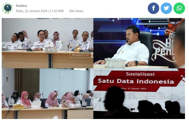 Walikota Madiun Dr. H. Maidi Ingatkan Pentingnya Data Dalam Pembangunan