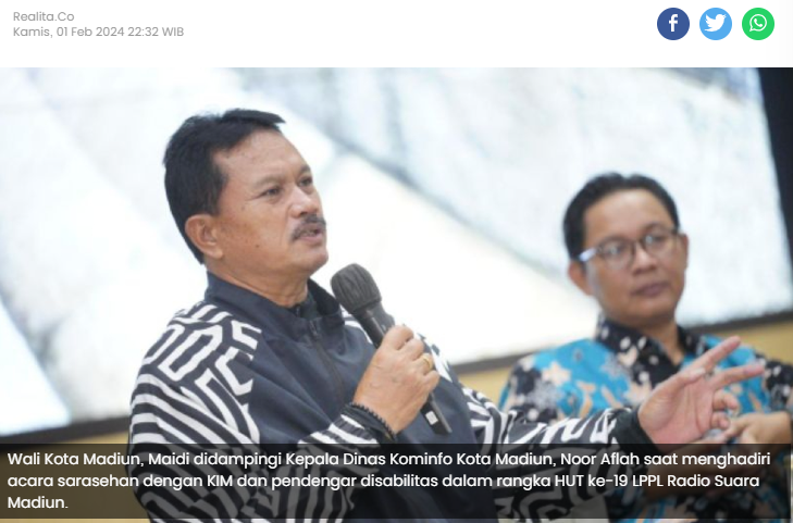 HUT ke-19 LPPL Suara Madiun, Wali Kota Ingin Media Radio Tetap Eksis