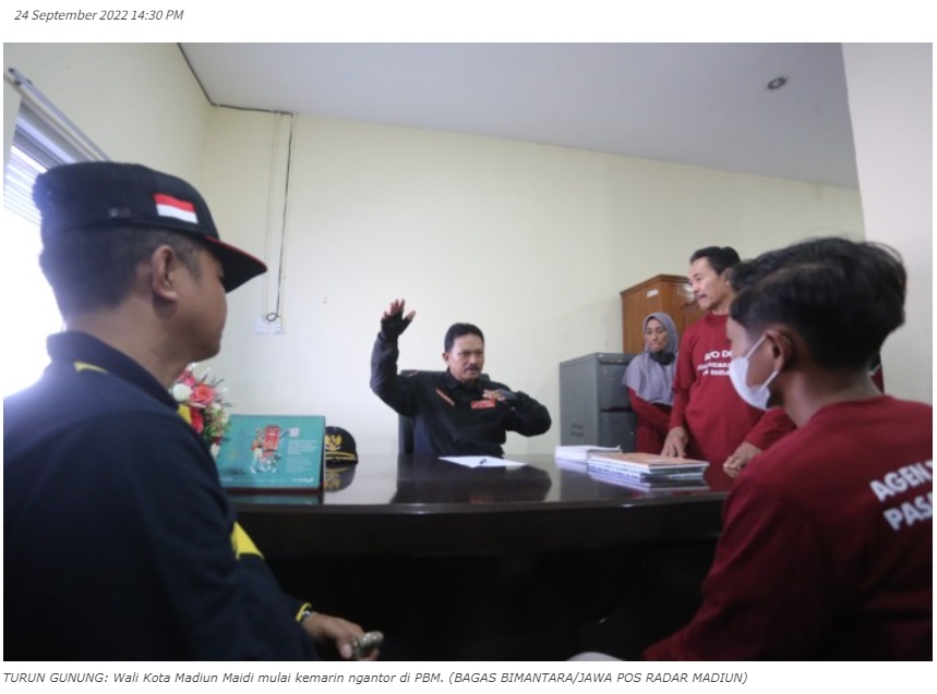 Wali Kota Maidi Rela Ngantor di Pasar