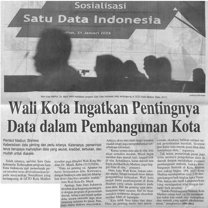 Wali Kota Ingatkan Pentingnya Data Dalam Pembangunan Kota