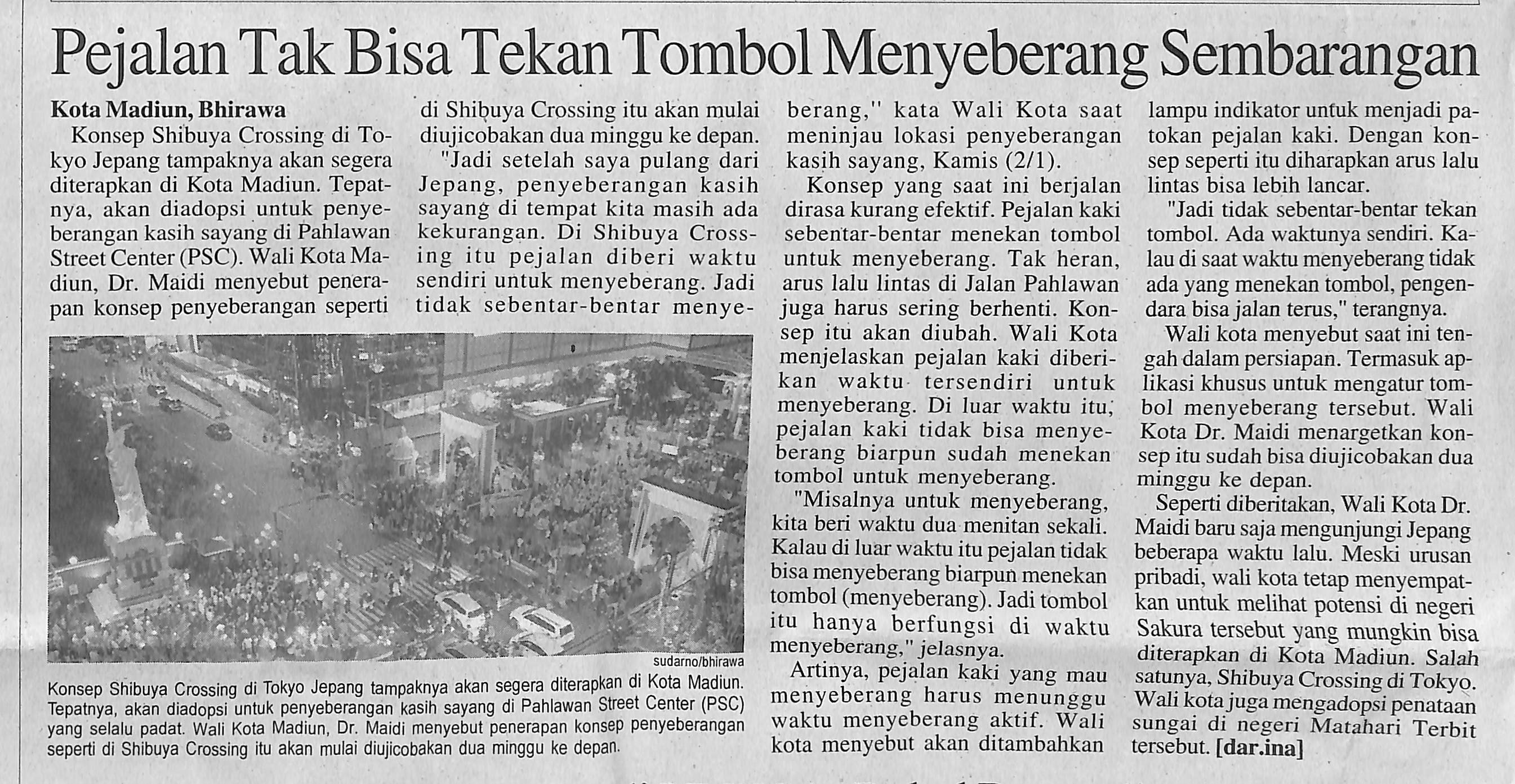 Pejalan Tak Bisa Tekan Tombol Menyeberang Sembarangan