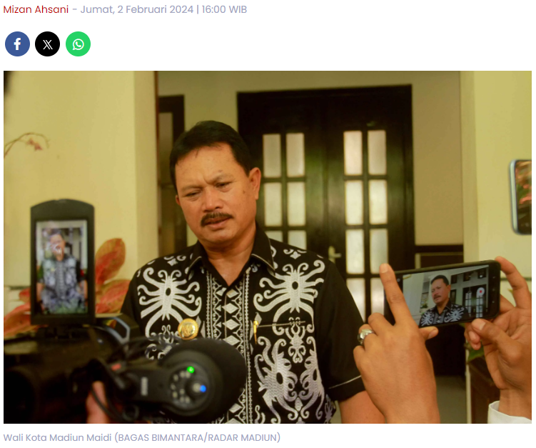 Pemilu Kian Dekat, Wali Kota Madiun Maidi: Waspadai Informasi Sesat, Lindungi Data Pribadi