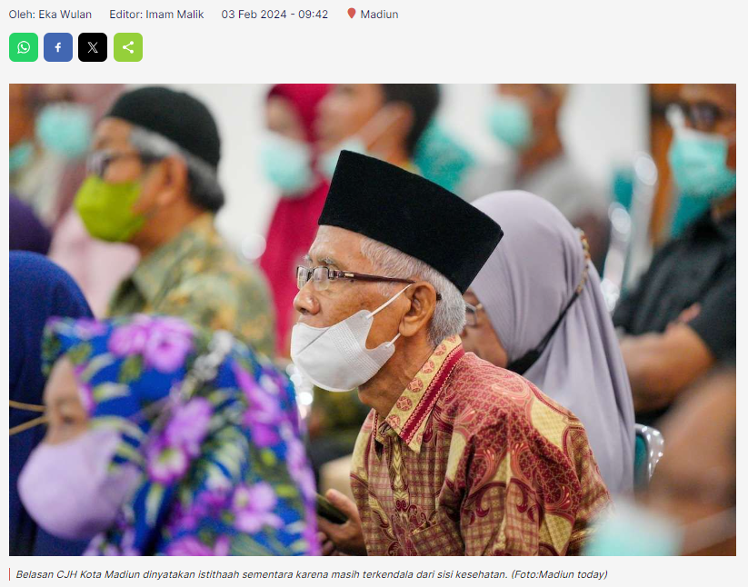Terkendala Kesehatan, Belasan CJH Kota Madiun Belum Istithaah
