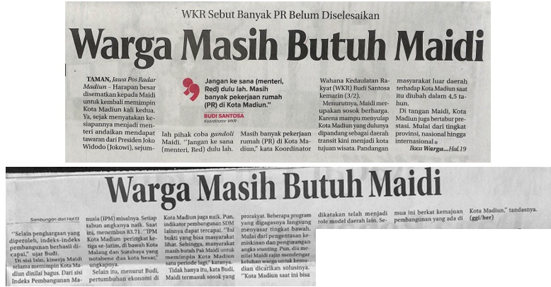 Warga Masih Butuh Maidi