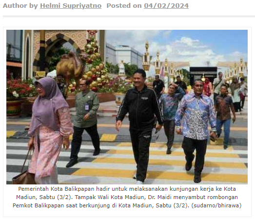 Wali Kota Madiun Paparkan Upaya Pembangunan Kota