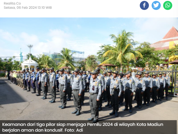 Pemkot Madiun hingga TNI-Polri Siap Amankan Pemilu 2024