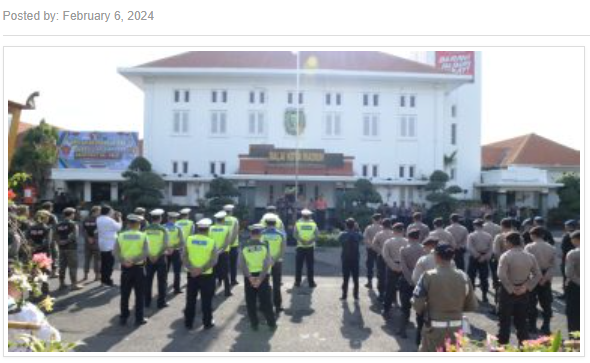 Jaga Kondusifitas, TNI Polri di Madiun Gelar Patroli Skala Besar dan Cek Gudang Logistik KPU