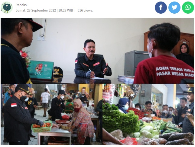 Demi Tekan Inflasi, Walikota Madiun Rela Berkantor di Pasar