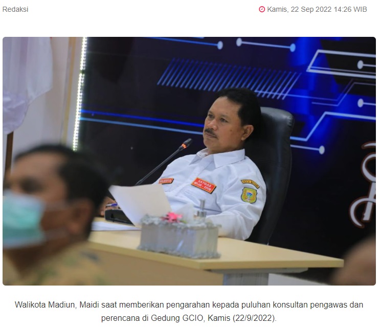 Berikan Pengarahan, Walikota Madiun Kumpulkan Konsultan Perencana dan Pengawas