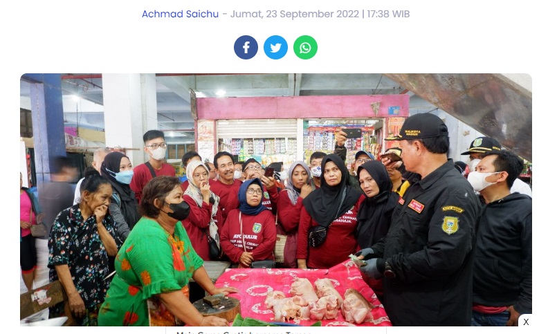 Tekan Inflasi, Wali Kota Madiun Ngantor di Pasar Besar