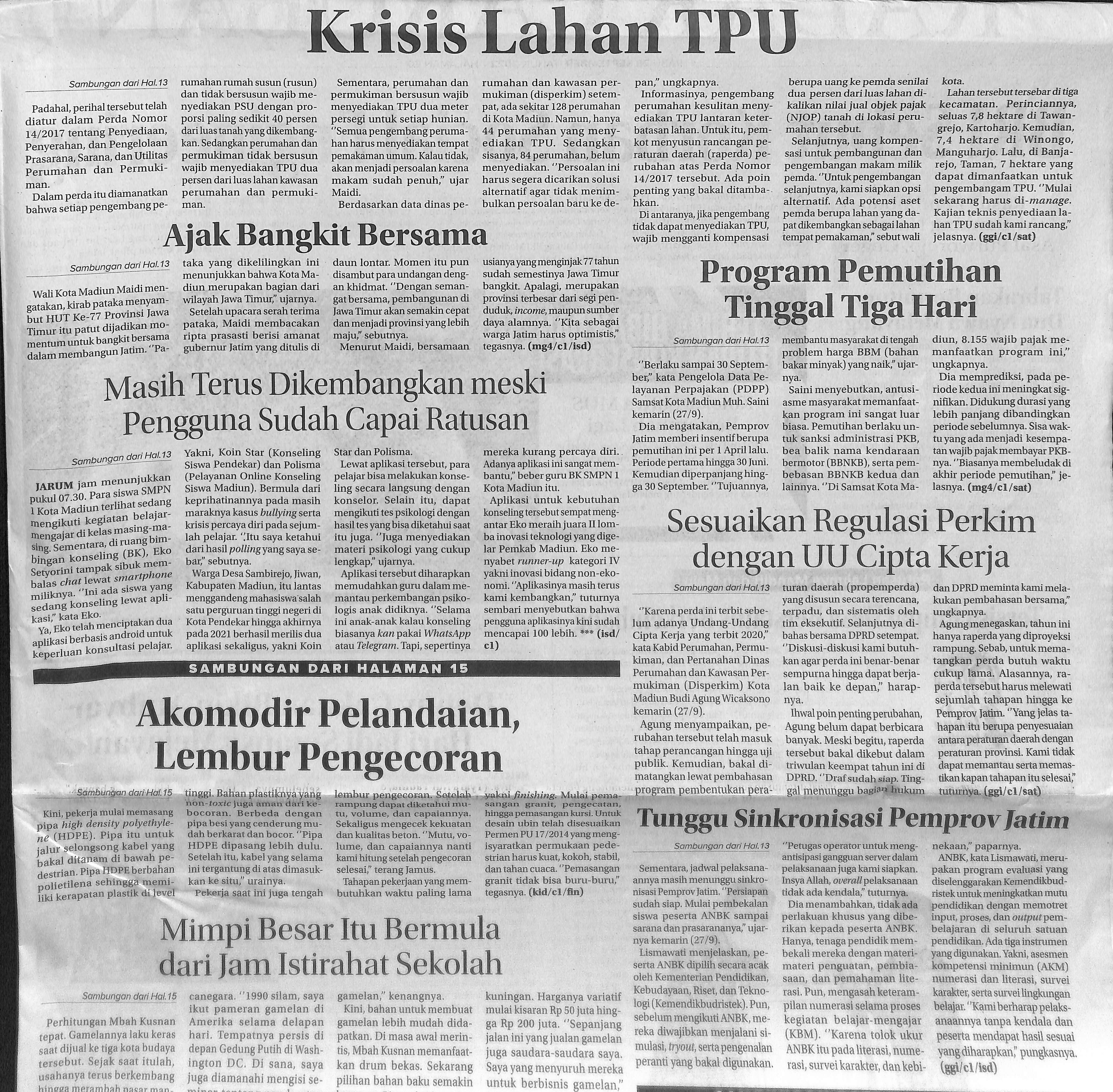 Sesuaikan Regulasi Perkim Dengan UU Cipta Kerja