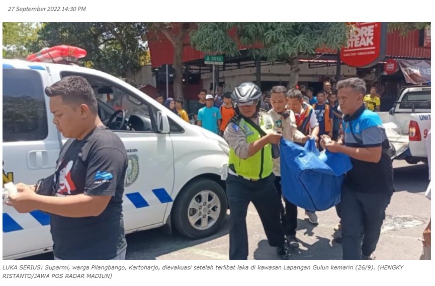 Hendak Menyeberang, Sepeda Motor Ditabrak Mobil di Simpang Empat Lapangan Gulun
