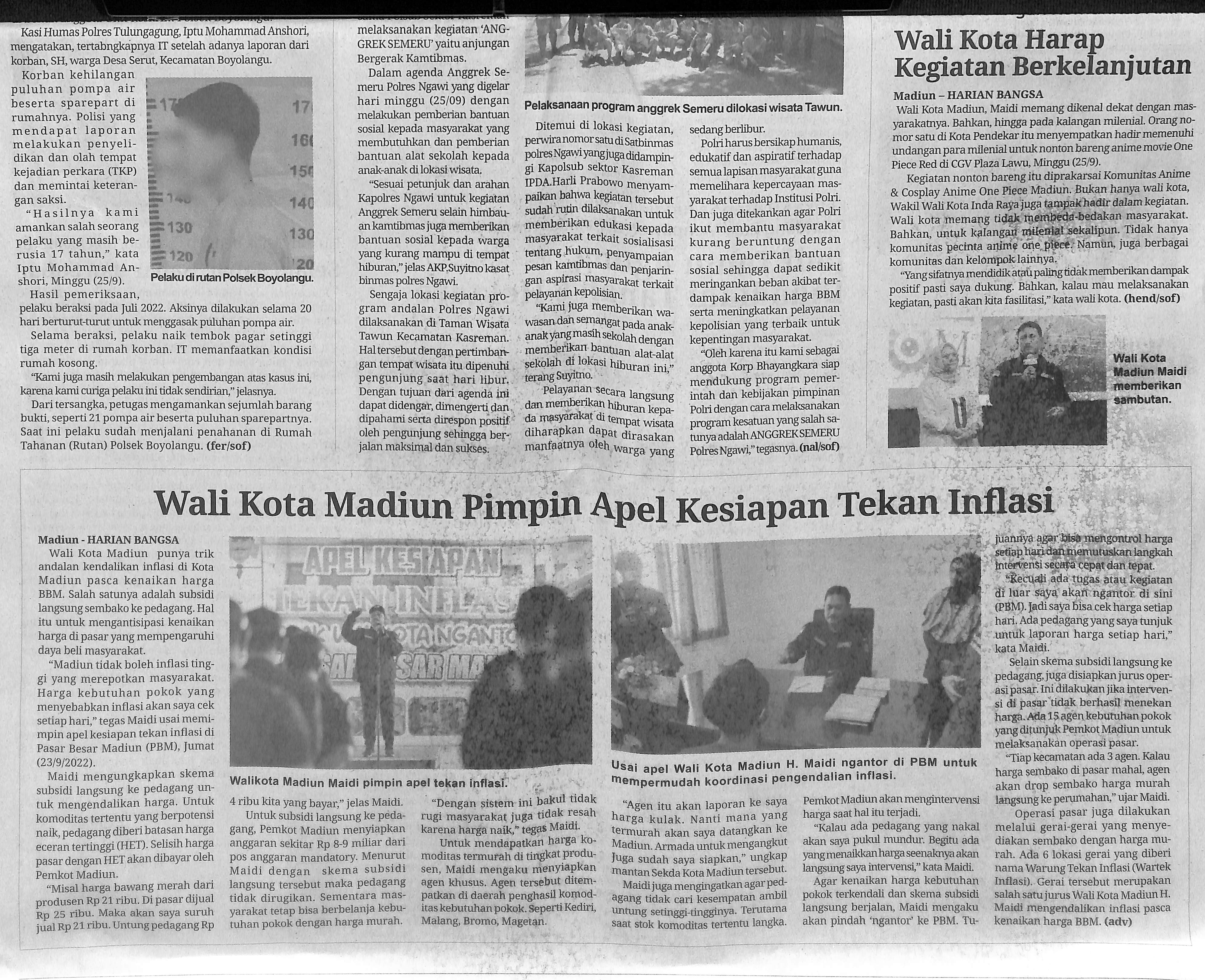 Walikota Harap Kegiatan Berkelanjutan