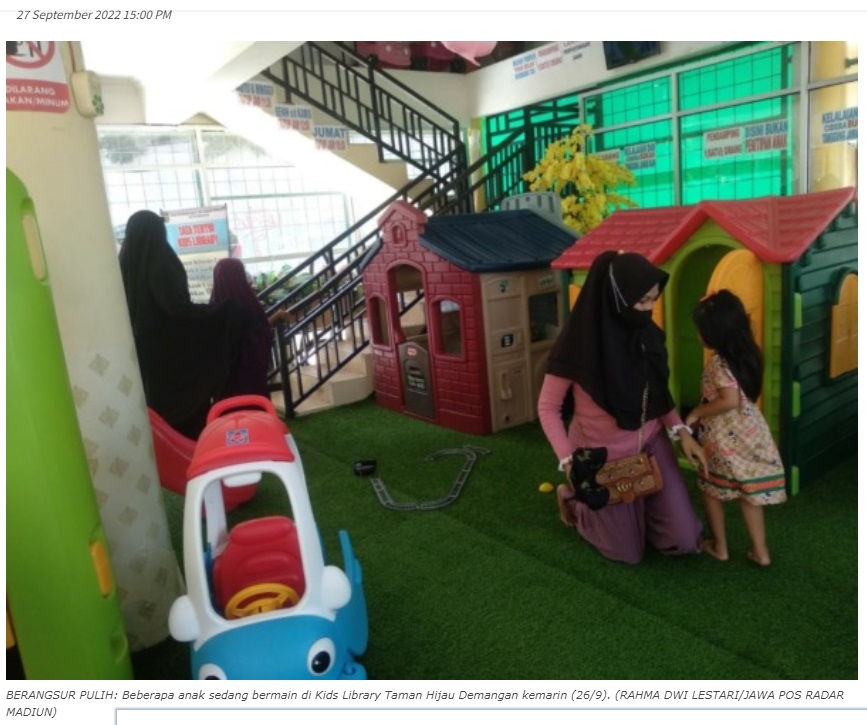 Kids Library Taman Hijau Demangan Kembali Dikunjungi Anak-Anak