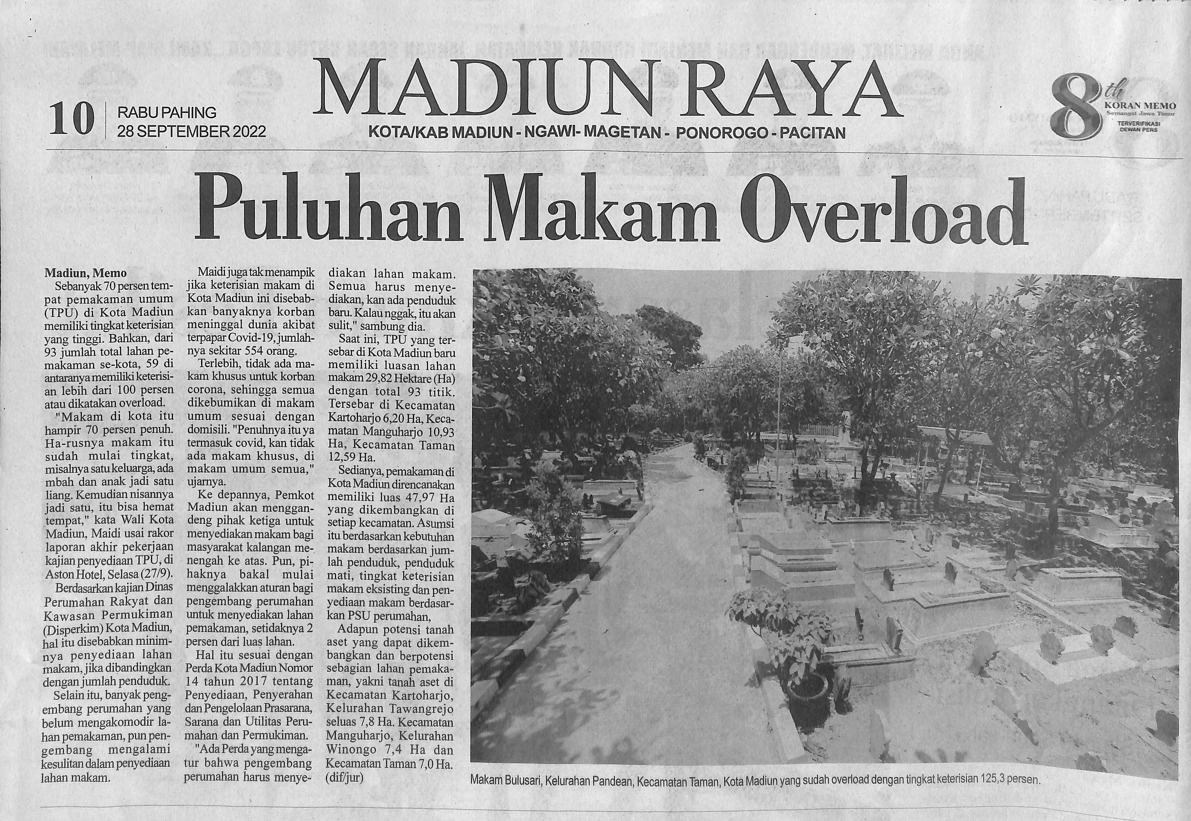 Puluhan Makam Overload