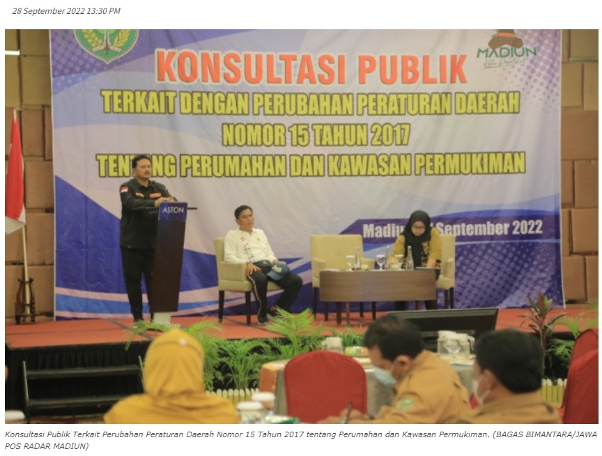 Pemkot Madiun Sesuaikan Regulasi Perkim dengan UU Cipta Kerja