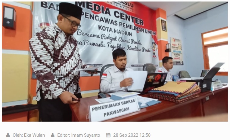 Pendaftar Panwascam Kota Madiun Membludak, Kuota Keterwakilan Perempuan Terpenuhi