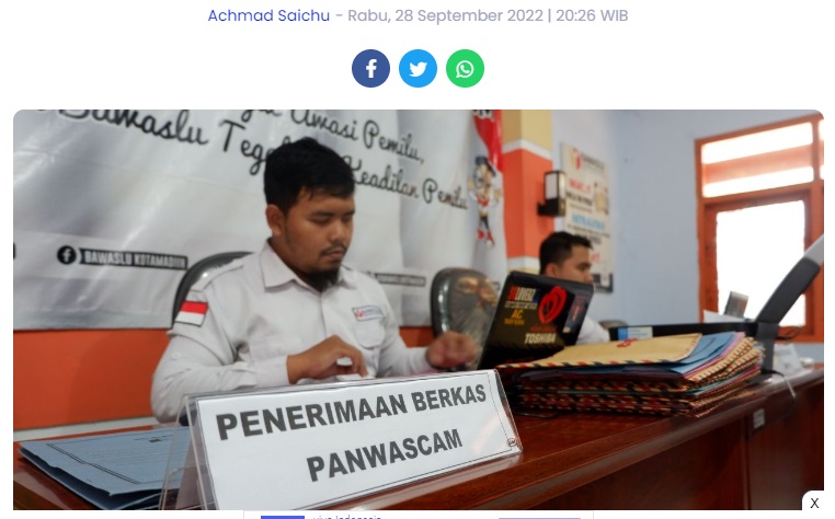 Antusias Pelamar Panwascam di Madiun Tinggi, Keterwakilan Perempuan Terpenuhi