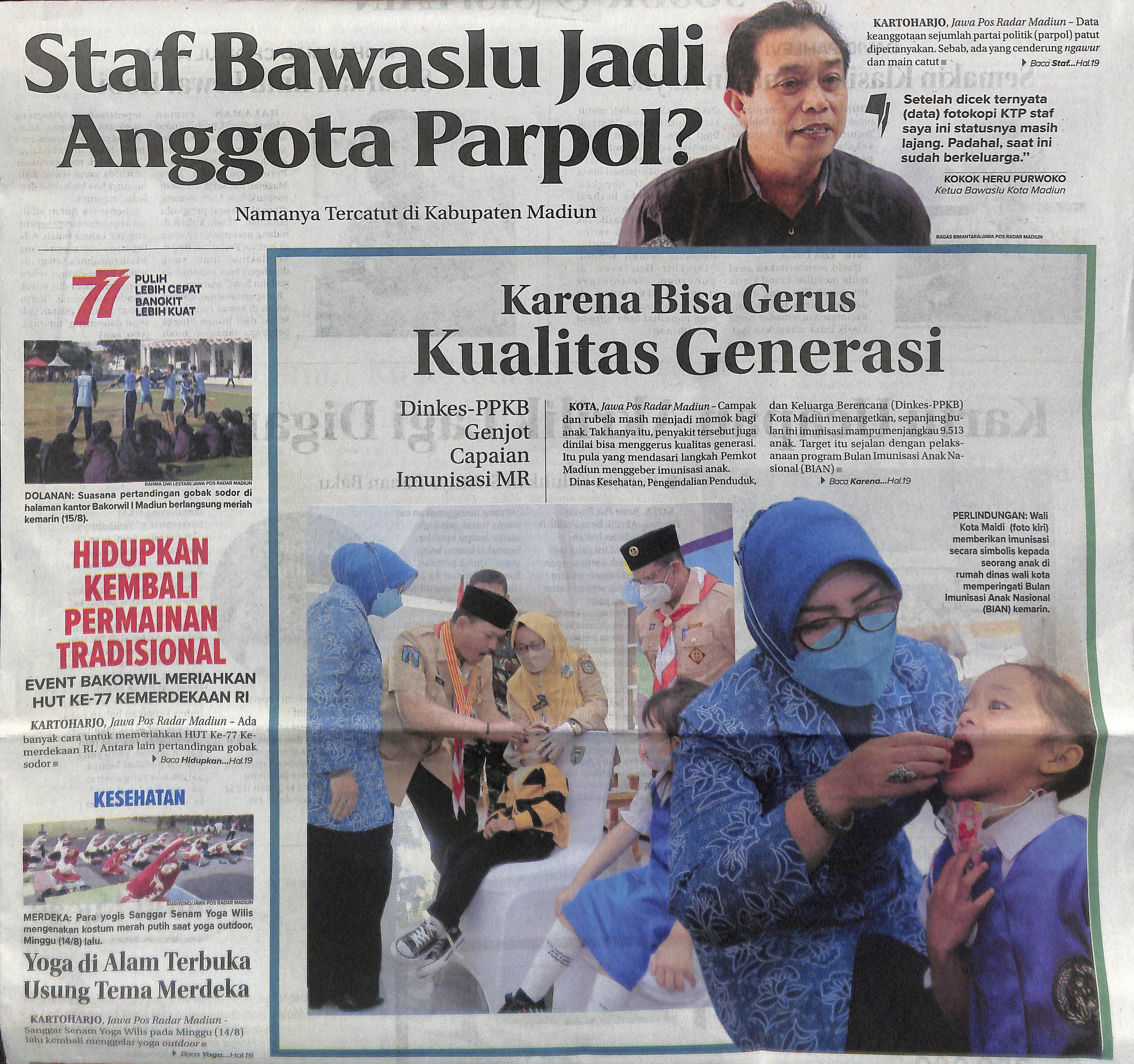 Karena Bisa Gerus Kualitas Generasi, Dinkes PPKB Genjot Capaian Imunisasi MR