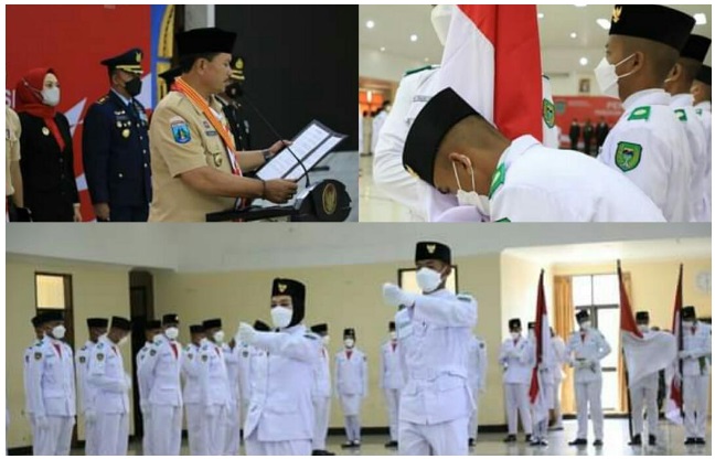 Walikota Kukuhkan Paskibraka Kota Madiun 2022
