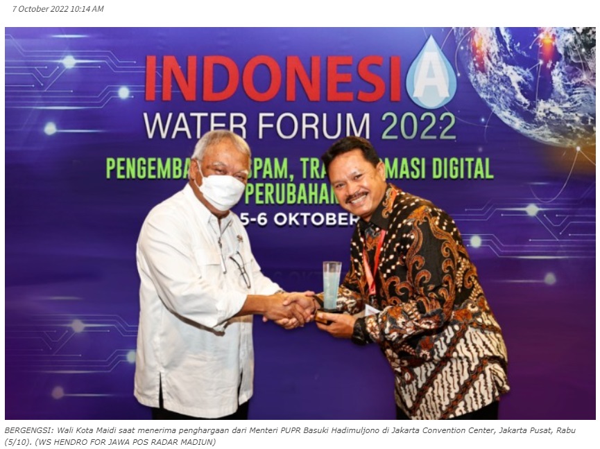 Digitalisasi Berbuah Prestasi, PDAM Tirta Taman Sari Raih Penghargaan Perpamsi