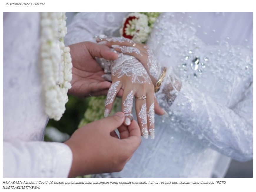 Angka Pernikahan di Kota Madiun Tak Terpengaruh Pandemi